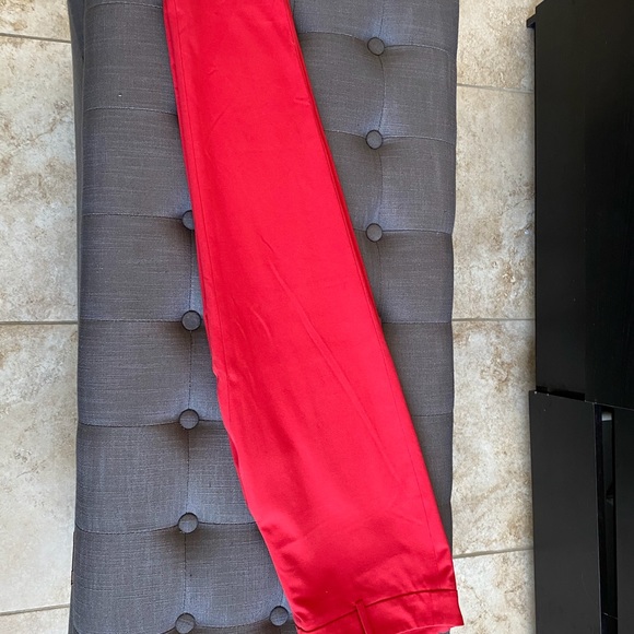 Cynthia Rowley Pia Ankle Pants Red - Picture 8 of 9